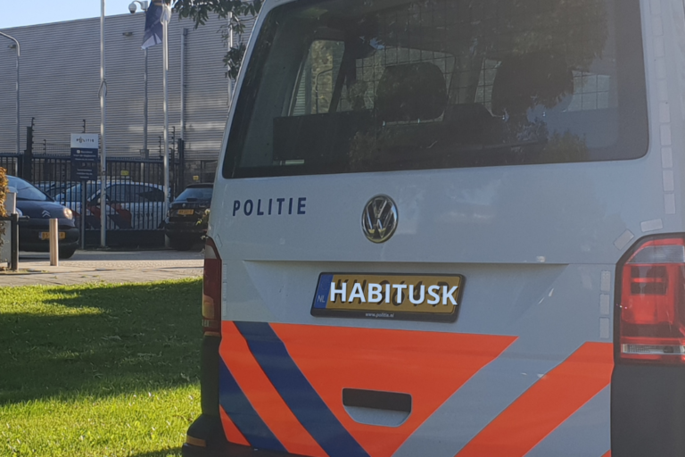 Politiebus sprint politie training